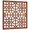 vidaXL Garten-Wanddeko 55x55 cm Cortenstahl Maurisches Design