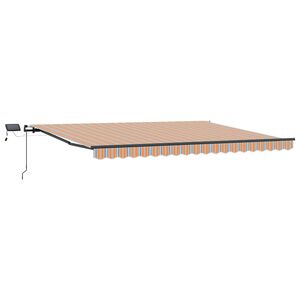 vidaXL Ausziehbare Markise Mehrfarbig 400 x 350 cm Stoff und Aluminium