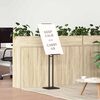 vidaXL Messest&auml;nde 2 pcs Schwarz 26,5 x 26,5 x 150 cm Stahl