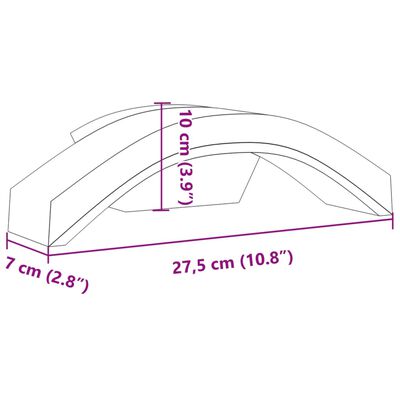 vidaXL LED-Außenwandleuchten 2 Stk. Schwarz Aluminiumdruckguss