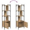 vidaXL B&uuml;cherregal Artisan-Eiche 44,5 x 30 x 154,5 cm Holzwerkstoff