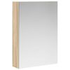 vidaXL Badezimmerspiegelschrank mit T&uuml;r Sonoma-Eiche 50 x 14,5 x 70 cm