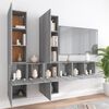 vidaXL 7-tlg. TV-Schrank-Set Grau Sonoma Holzwerkstoff