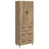 vidaXL Schrankset 2 Stk. 66 x 34,5 x 90 cm Holzwerkstoff Artisan-Eiche