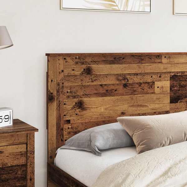 vidaXL Kopfteil mit Kopfteil Altholz 180 cm Holzwerkstoff