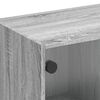 vidaXL TV-Schrank mit Glast&uuml;ren Grau Sonoma 102x37x42 cm