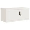 vidaXL Aktenschrank Wei&szlig; 90x40x220 cm Stahl