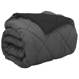 vidaXL Ganzjahresbettdecke Schwarz und Anthrazit 200 x 200 cm