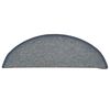 vidaXL Stufenmatten 30 Stk. 56x17x3 cm Hellgrau und Blau Halbrund