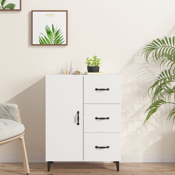 vidaXL Sideboard Wei&szlig; 69,5x34x90 cm Holzwerkstoff