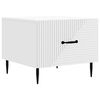 vidaXL Couchtisch mit Schubladen Wei&szlig; 49 x 50 x 40 cm Holzwerkstoff
