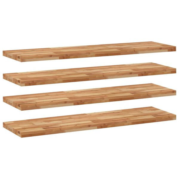 vidaXL Schweberegale 4 Stk. 160x40x4 cm Massivholz Akazie &Ouml;lbehandelt