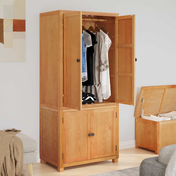 vidaXL Aufbewahrungsm&ouml;bel-Set mit Speicher mit T&uuml;r Braun Holzwerkstoff