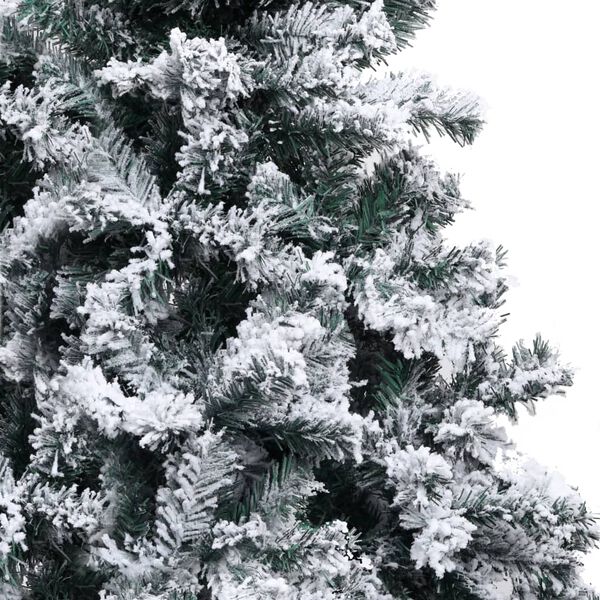 vidaXL K&uuml;nstlicher Weihnachtsbaum mit Schnee Gr&uuml;n 240 cm PVC