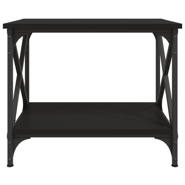 vidaXL Beistelltisch Schwarz 55x38x45 cm Holzwerkstoff