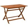 vidaXL Gartentisch Klappbar 120x70x75 cm Massivholz Eukalyptus