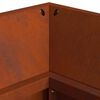 vidaXL Feuerstelle Braun 160 x 45 x 35 cm Stahl