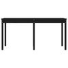 vidaXL Gartentisch Schwarz 159,5x82,5x76 cm Massivholz Kiefer