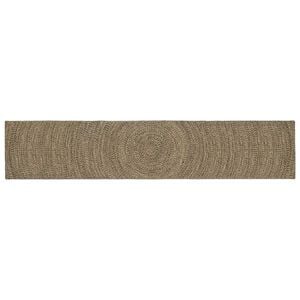 vidaXL Bereichsteppiche Nat&uuml;rlich und Schwarz 80 x 400 cm Jute
