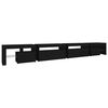 vidaXL TV-Schrank mit LED-Leuchten Schwarz 290x36,5x40 cm