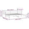 vidaXL Ausziehbares Tagesbett ohne Matratze 80x200 cm