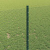 vidaXL Zaun mit Pfosten Gr&uuml;n 1 x 10 m Stahl und PVC
