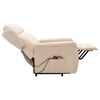 vidaXL Massagesessel mit Aufstehhilfe Creme Stoff