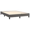 vidaXL Boxspringbettgestell Grau 140x200 cm Kunstleder