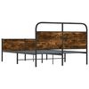 vidaXL Bettgestell ohne Matratze 120x190 cm Sonoma-Eiche Holzwerkstoff
