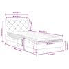 vidaXL Bett mit Matratze Dunkelgr&uuml;n 80x200 cm Samt