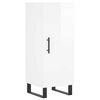 vidaXL Highboard Hochglanz-Wei&szlig; 34,5x34x180 cm Holzwerkstoff