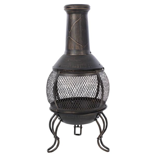 RedFire Gartenkamin Sauda Bronzen Stahl