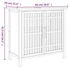 vidaXL Waschbeckenunterschrank 66x29x61,5 cm Massivholz Nussbaum