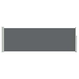 vidaXL Ausziehbares Seitenmarkise Anthrazit 500 x 100 cm Polyester