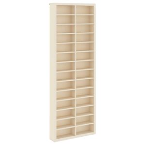 vidaXL Wanddisplay-Case Wandhalterung Beige 21 x 4,5 x 59 cm