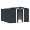 vidaXL Ger&auml;tehaus 257x298x178 cm Metall Anthrazit