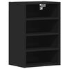 vidaXL H&auml;ngeschrank Riga Schwarz 40x29,5x60 cm Holzwerkstoff