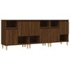 vidaXL Sideboards 3 Stk. Braun Eichen-Optik 60x35x70 cm Holzwerkstoff