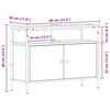 vidaXL Waschbeckenschrank Artisan-Eiche 80 x 30 x 60 cm Holzwerkstoff