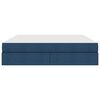 vidaXL Aufbewahrungsbett mit Matratze Blau 160 x 200 cm Polyester