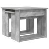 vidaXL Kaffeetisch Set 2 pcs Beton Grau Holzwerkstoff