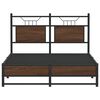 vidaXL Bettgestell ohne Matratze Braun Eiche 120x190 cm Holzwerkstoff