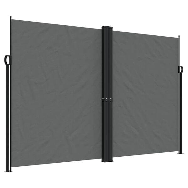 vidaXL Seitenmarkise Ausziehbar Anthrazit 220x1000 cm