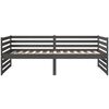 vidaXL Tagesbett Grau 90x190 cm Massivholz Kiefer