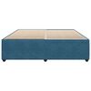vidaXL Bettgestell Blau 200x200 cm Samt