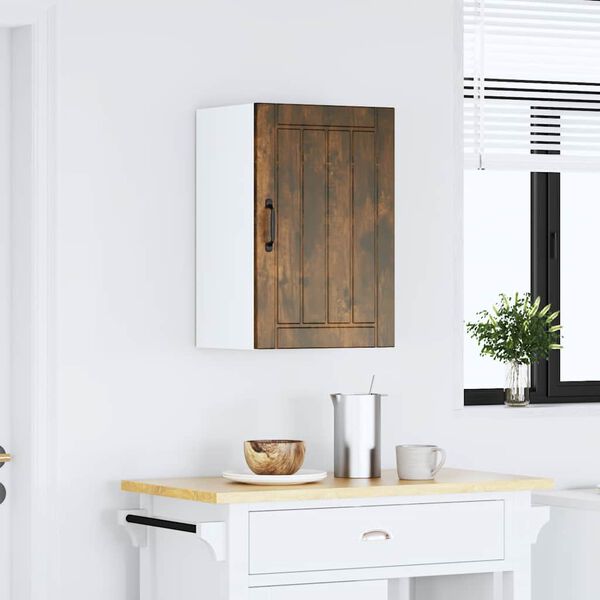 vidaXL K&uuml;chen-H&auml;ngeschrank Lucca R&auml;uchereiche Holzwerkstoff