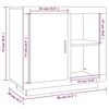 vidaXL Sideboard R&auml;uchereiche 80x40x75 cm