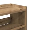 vidaXL Schuhregal Artisan-Eiche 80x25x81 cm Holzwerkstoff