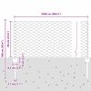 vidaXL Zaun mit Pfosten Gr&uuml;n 0,6 x 25 m Stahl und PVC