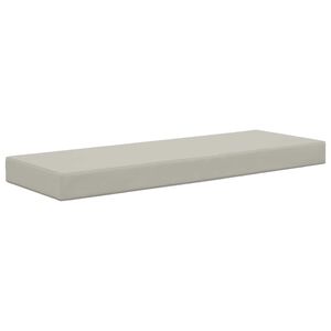 vidaXL Sitzkissen f&uuml;r Outdoor Stoff Grau 111,5 x 40 x 8 cm
